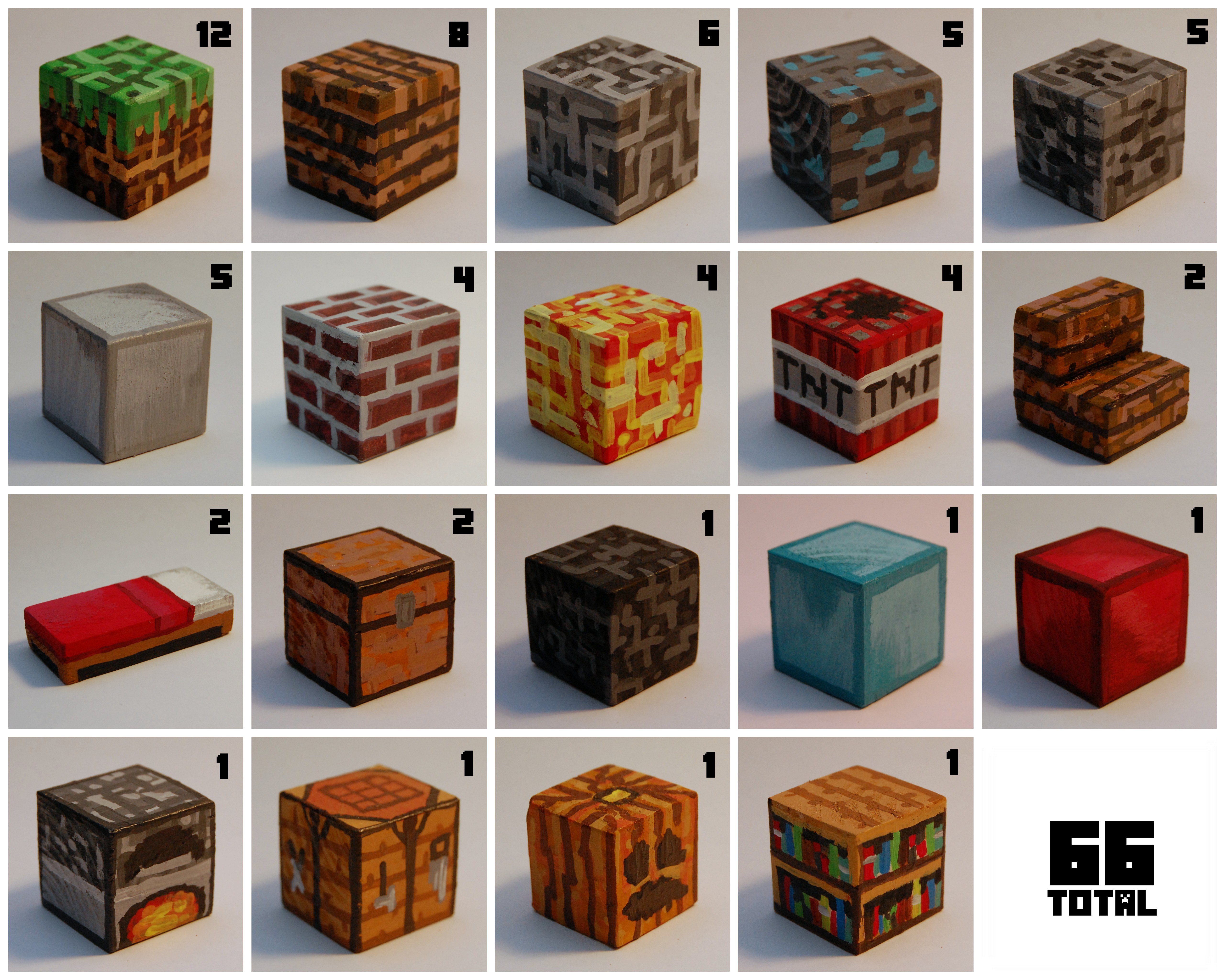 DIY Minecraft Painted Blocks » SKrafty